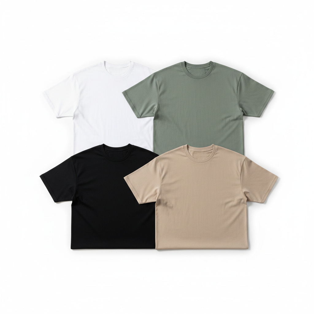 Multiple colors flat lay