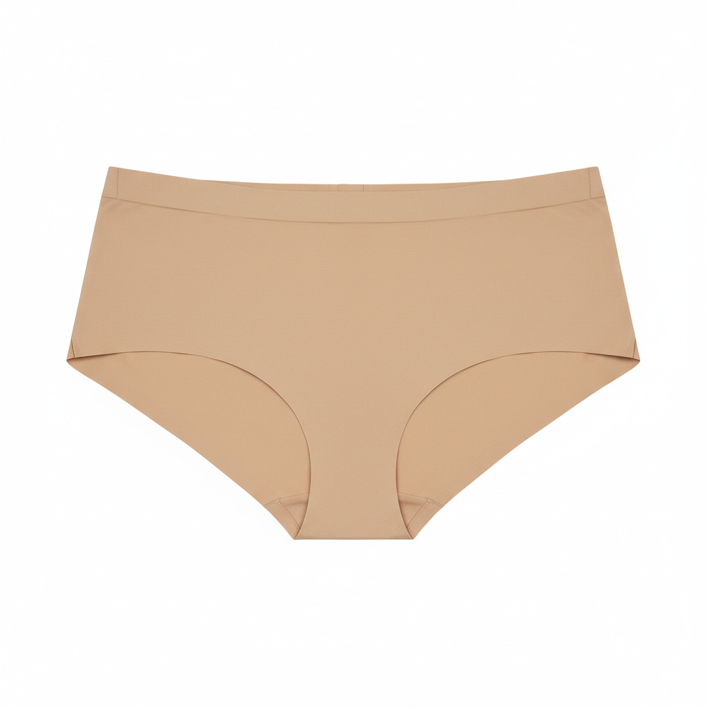 Women seamless hipster underwear nude beige