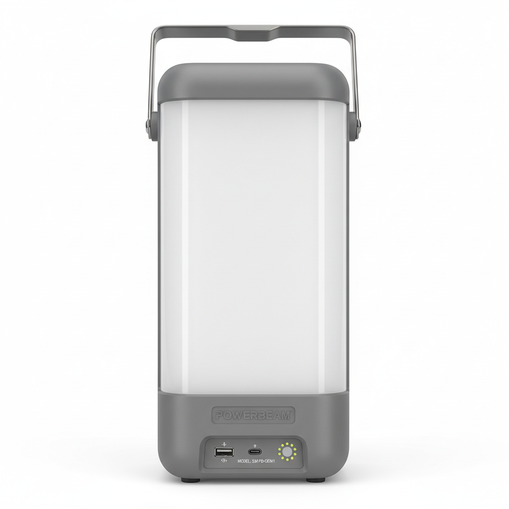 Rechargeable LED Emergency Lantern with Power Bank