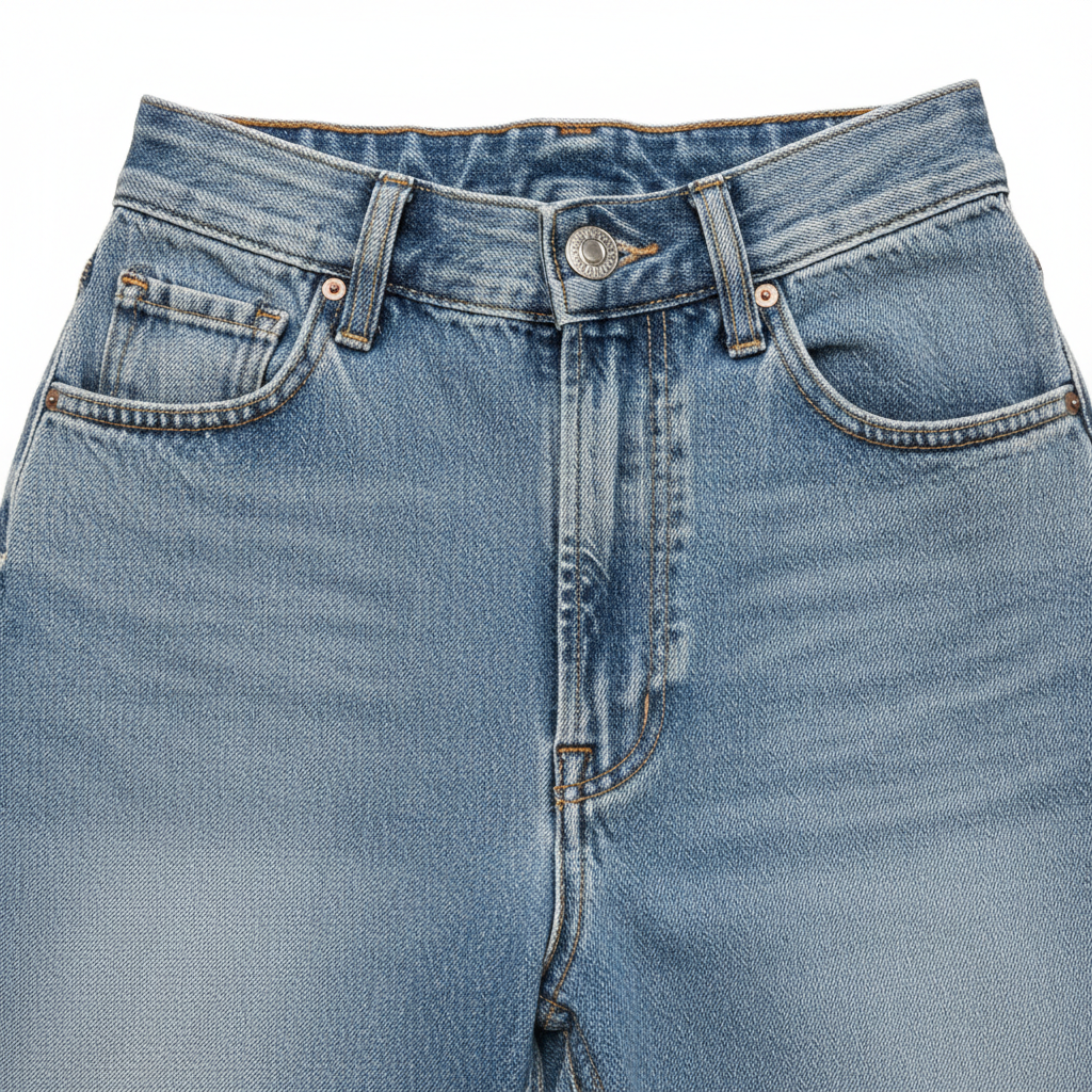 Detail Image - Wide Leg Jeans