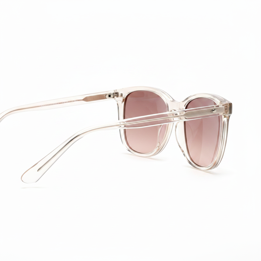 Women’s Transparent Frame Sunglasses with Tinted Lenses