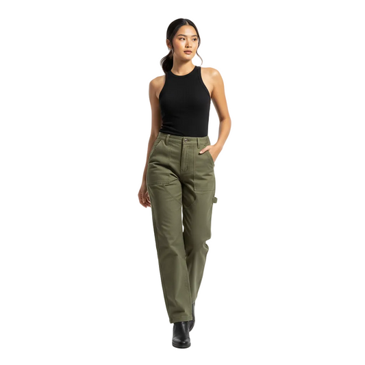 Women’s Utility Work Pants with Functional Pocket Design