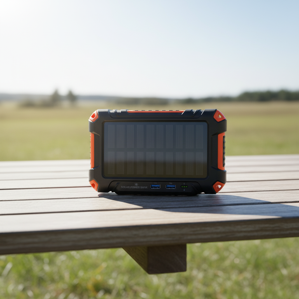 Portable Solar Charger for Outdoor Electronics