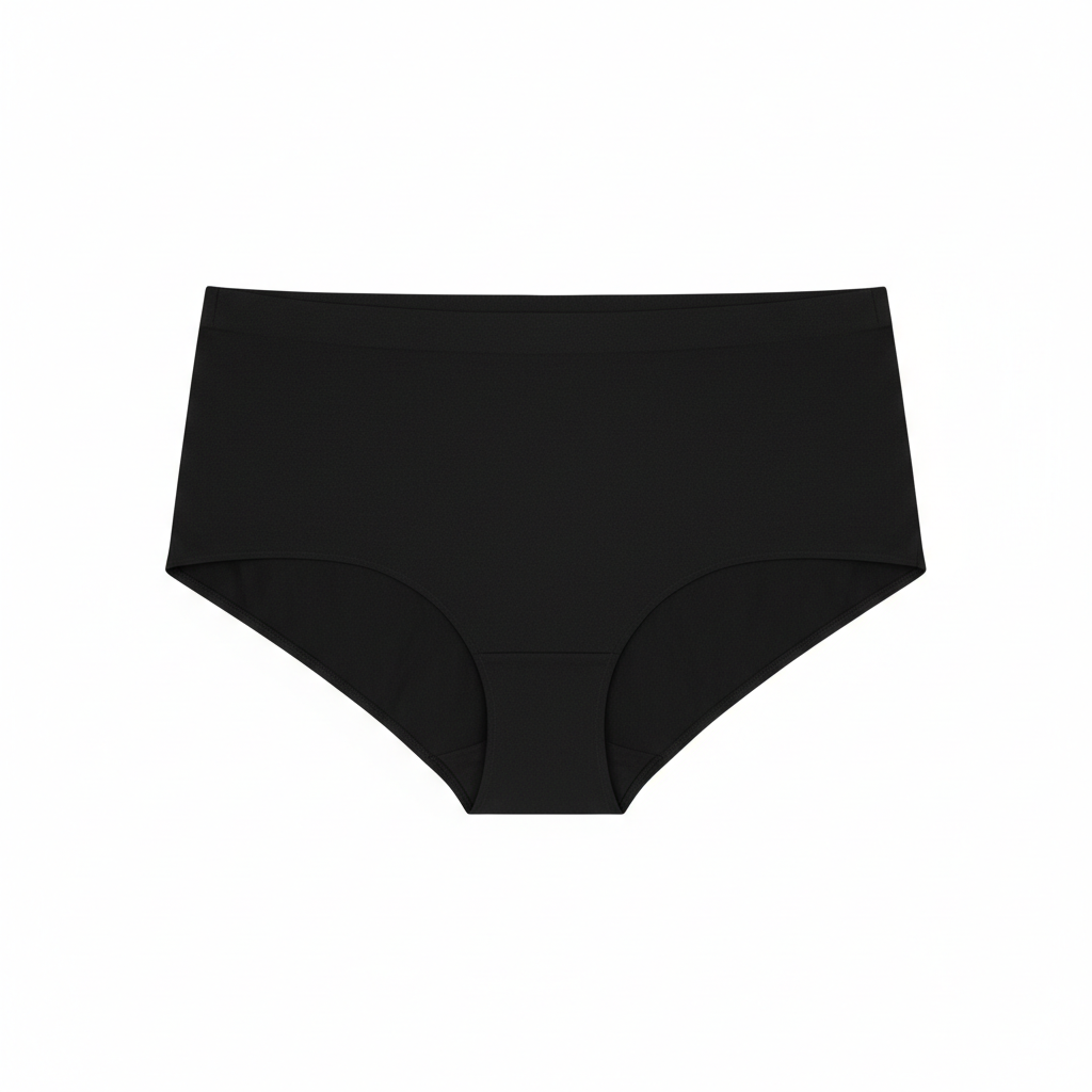 Women seamless hipster underwear black