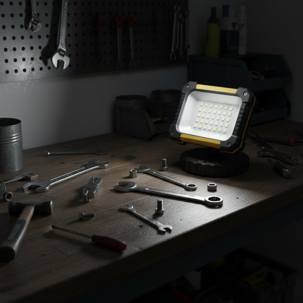 LED Mini Work Light with Rotating Base