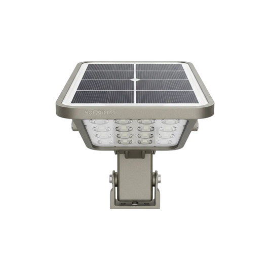 All-in-One Solar Street Light with Integrated Panel on pure white background