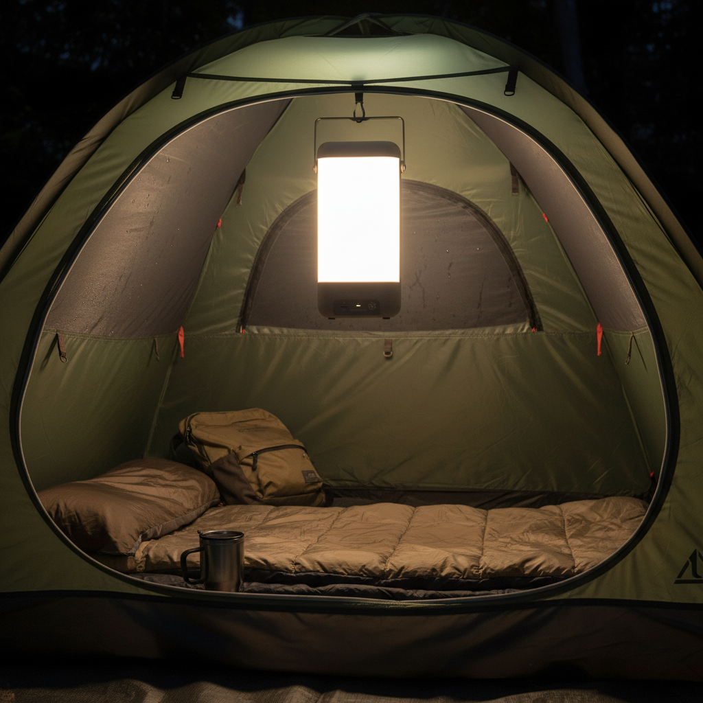 Rechargeable LED Emergency Lantern with Power Bank