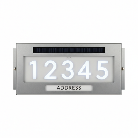 Solar Address Number Light for House Exterior
