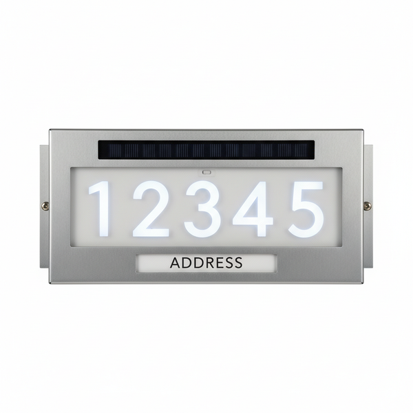 Solar Address Number Light for House Exterior