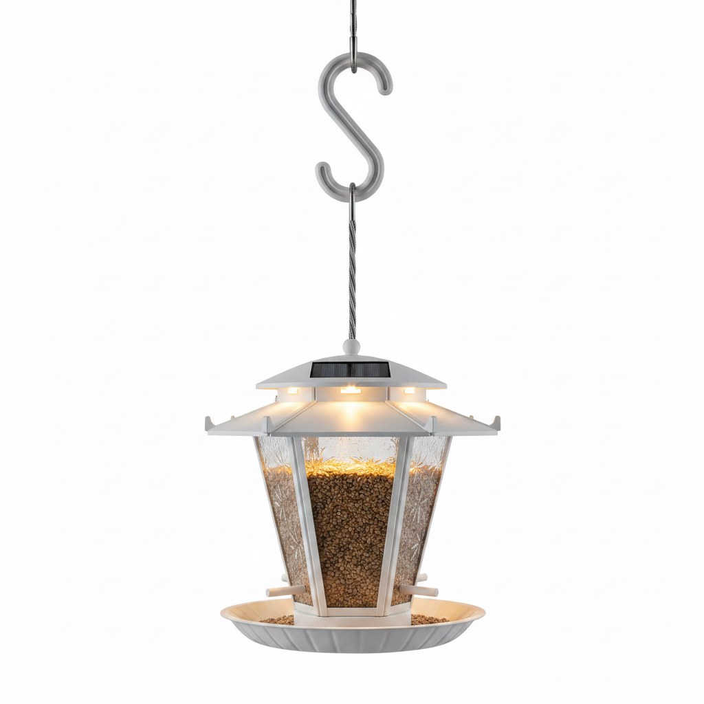 Solar Bird Feeder Light for Garden Decoration