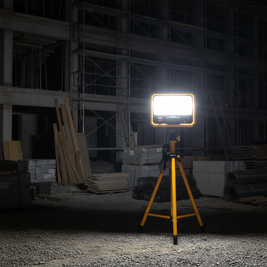 Rechargeable LED Flood Light with Tripod