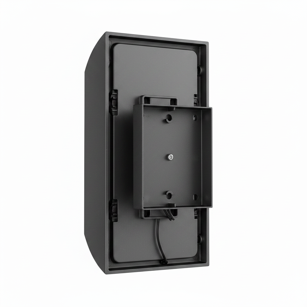Back view of Solar LED Wall Light showing mounting bracket
