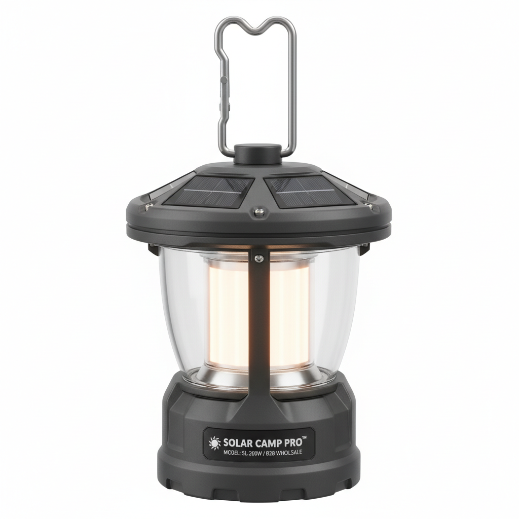 Solar Camping Lantern with Hanging Hook