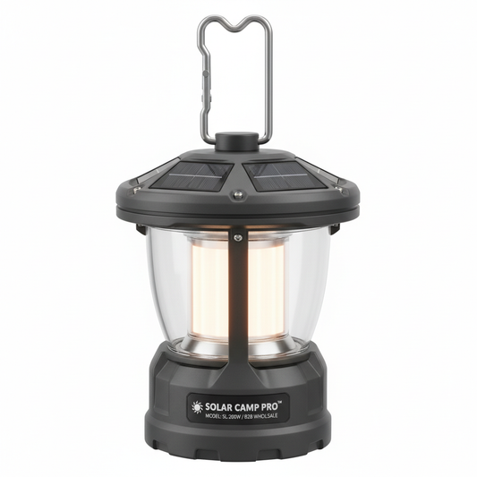Solar Camping Lantern with Hanging Hook
