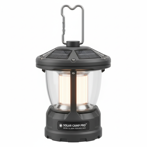 Solar Camping Lantern with Hanging Hook