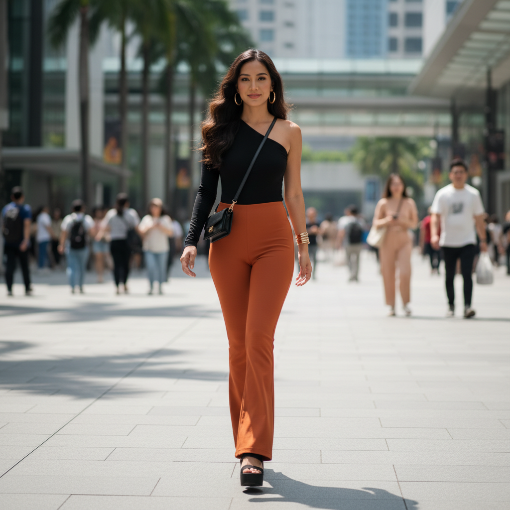 Women's High Waist Flared Pants - Fashion Lifestyle