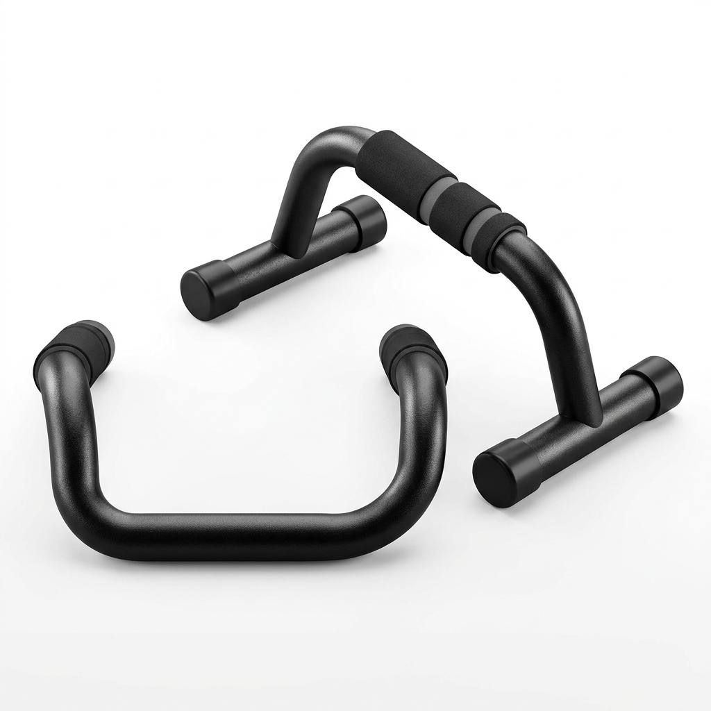 Pair of push-up bars designed for bodyweight strength training.