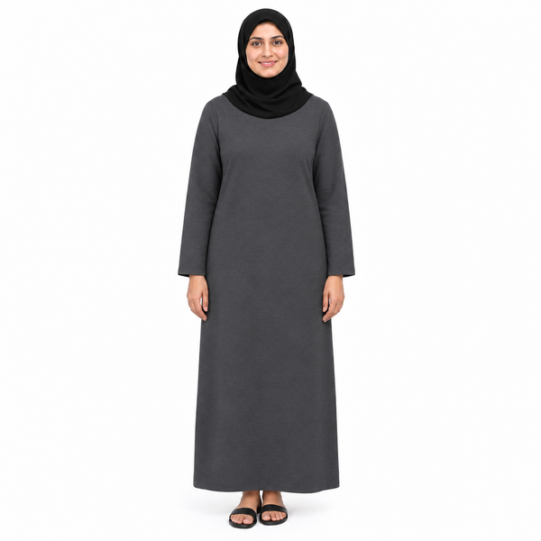 One-Piece Modest Dress with Long Sleeves