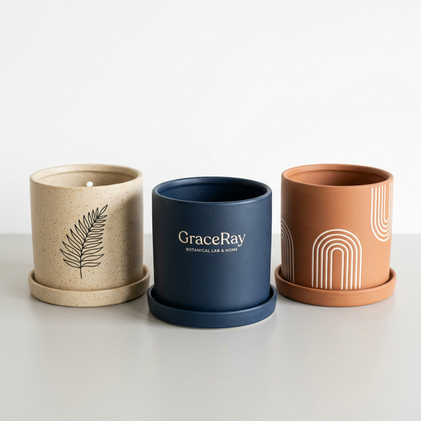Custom Branded Ceramic Planters
