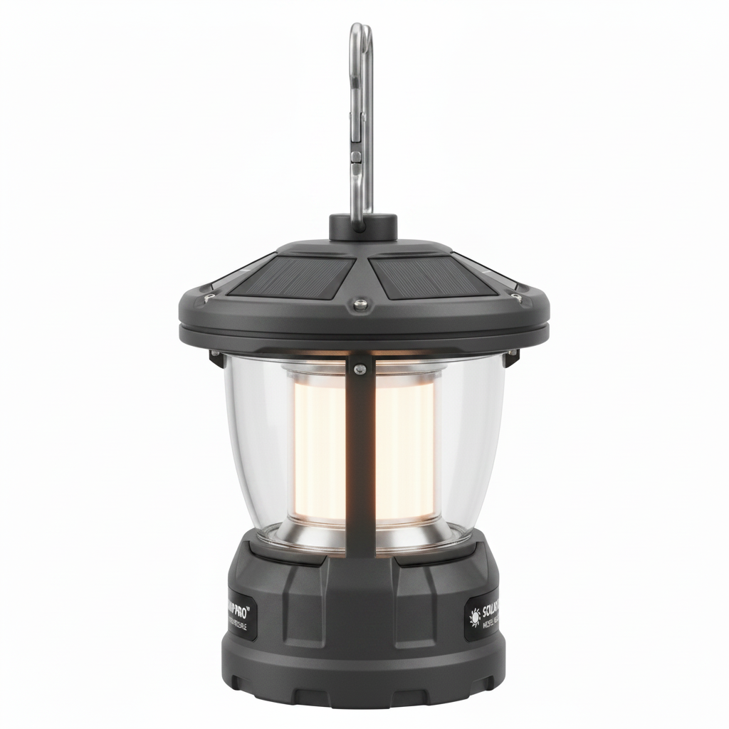 Solar Camping Lantern with Hanging Hook