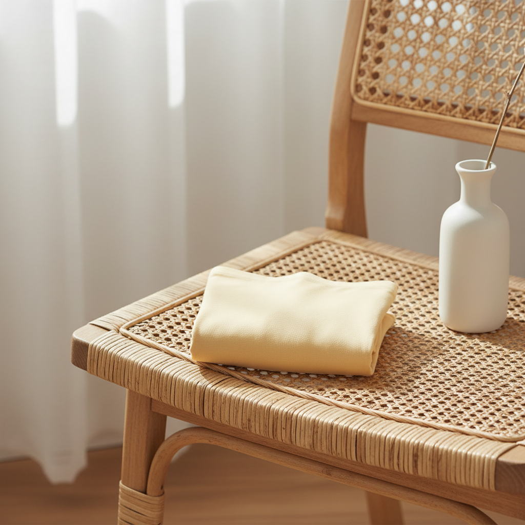 Lifestyle view of 3-piece brief set folded in an open rustic wooden drawer