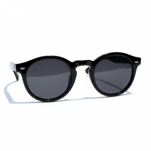 Men’s Vintage Round Sunglasses with Acetate Frame
