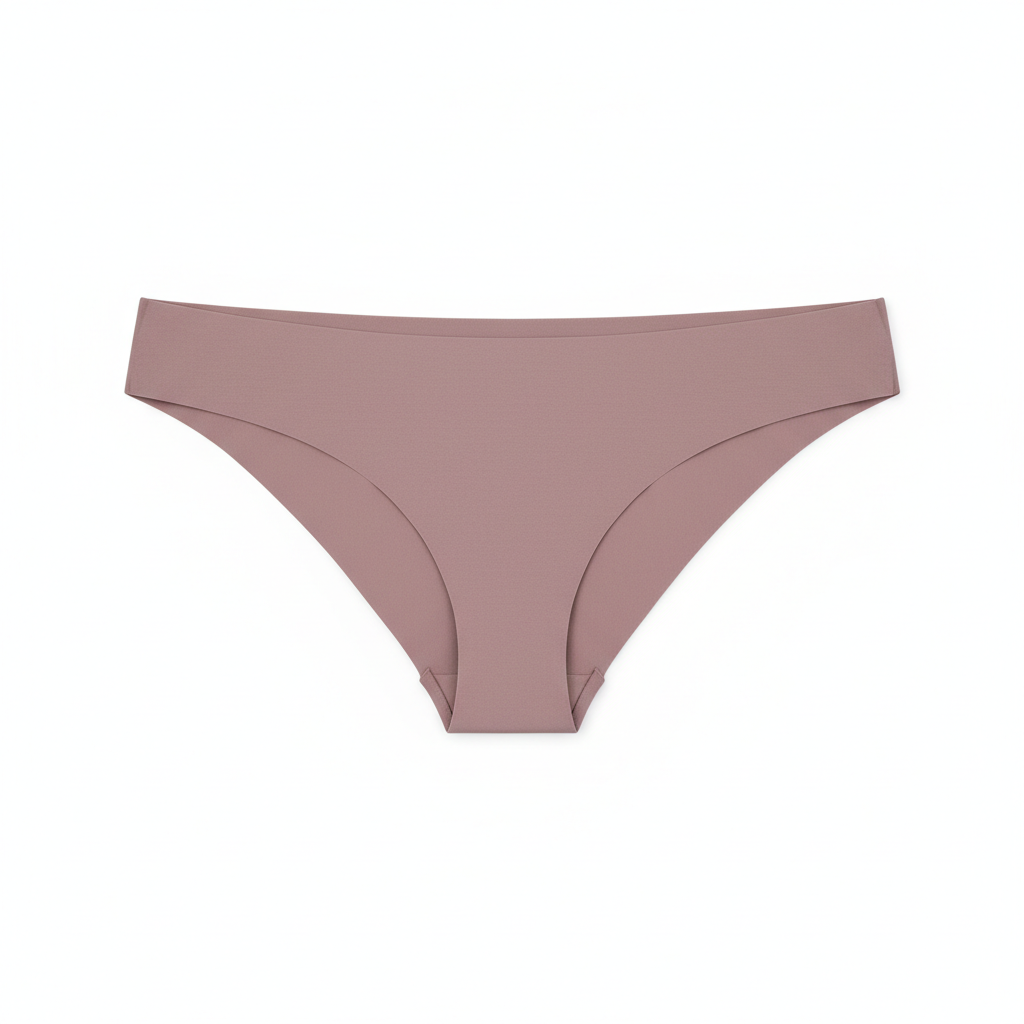 Women seamless bikini underwear dusty mauve