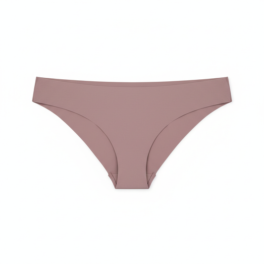 Women seamless bikini underwear dusty mauve