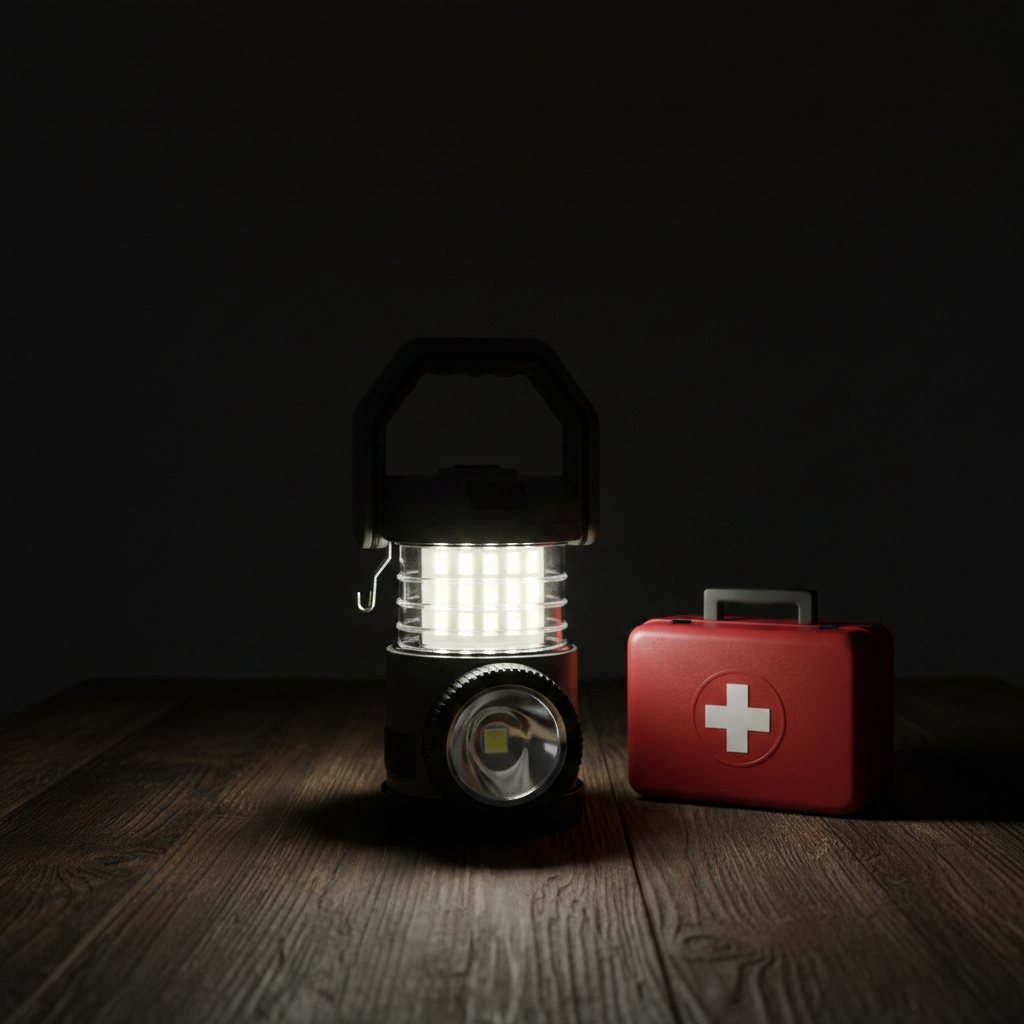 Portable LED Emergency Flashlight Lantern