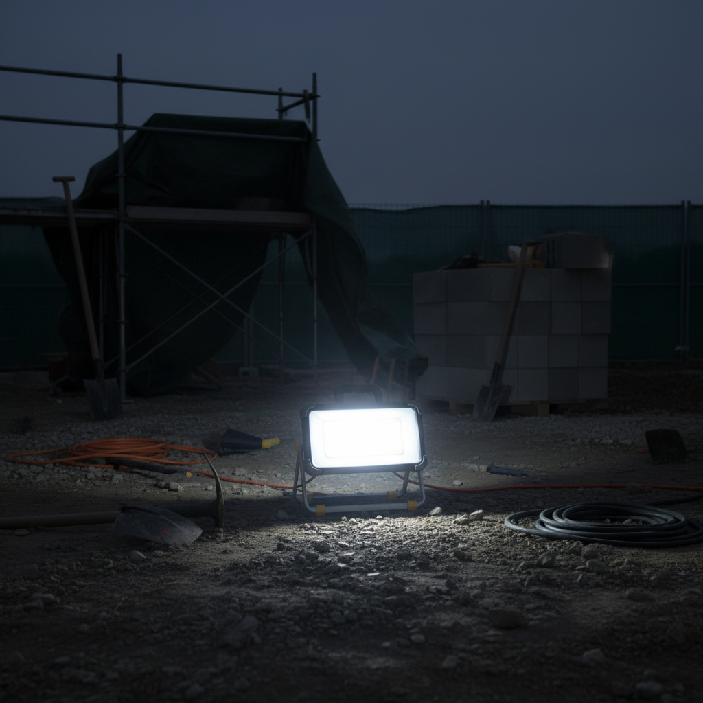 Portable LED Floodlight for Outdoor Work
