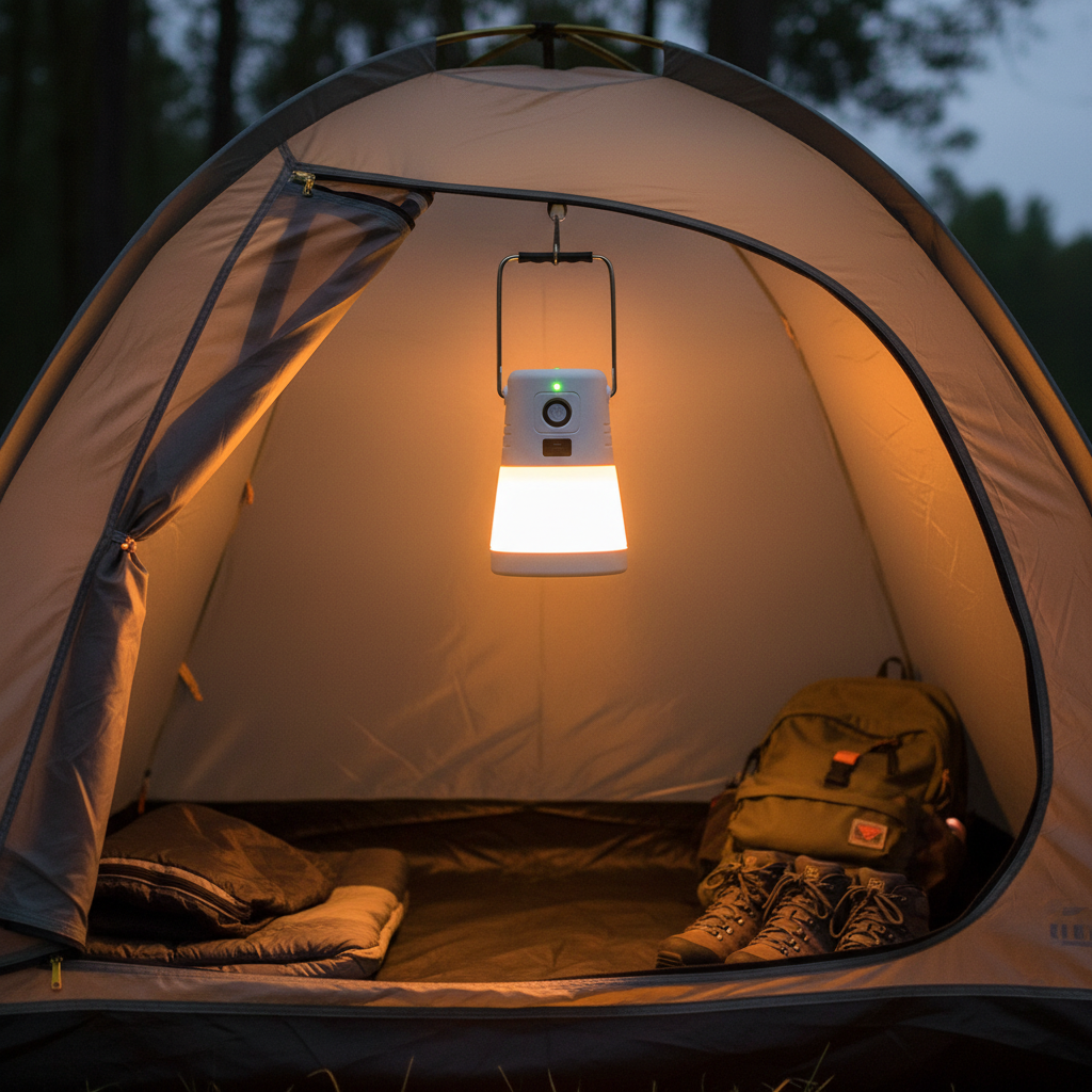 Rechargeable Portable Lantern with Hanging Hook