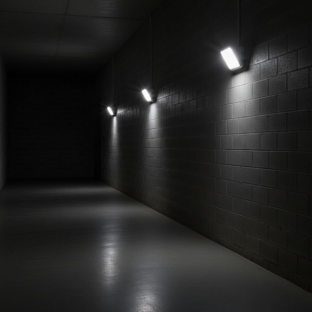 LED Emergency Bulkhead Light with Battery Backup
