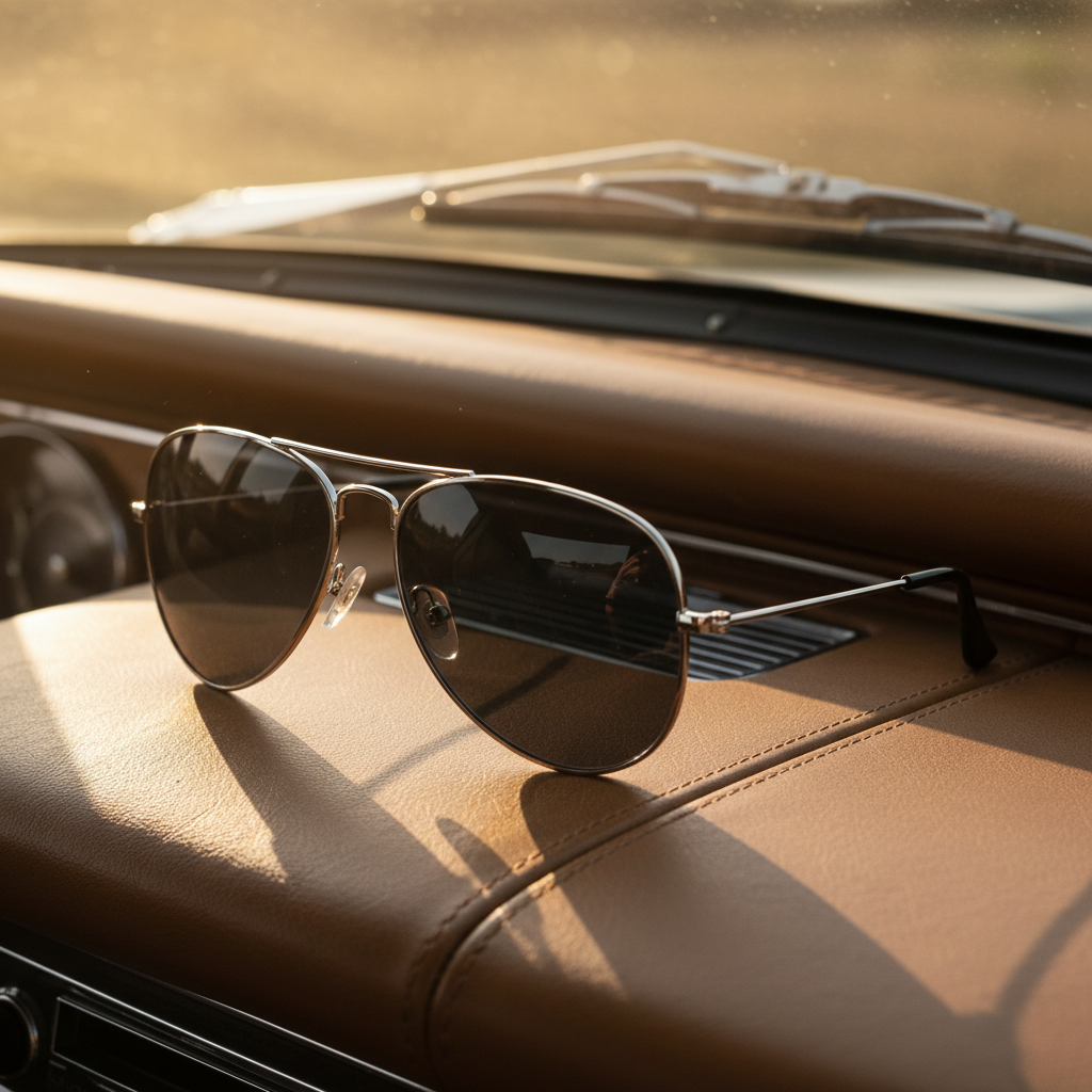 Retro Round Sunglasses with Thin Metal Frame