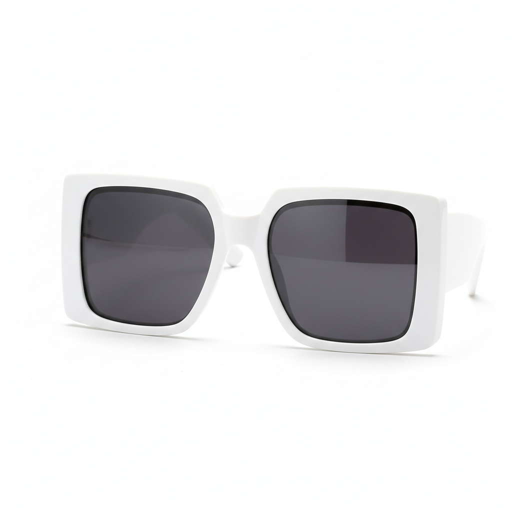 Oversized Square Sunglasses with UV400 Protection
