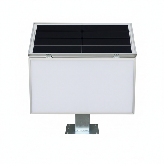 Solar-Powered Outdoor Sign Board