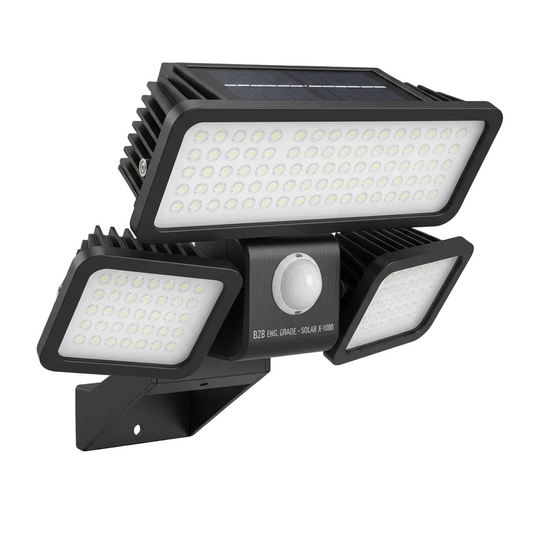 Solar Motion Sensor Wall Light with Wide-Angle Illumination on pure white background