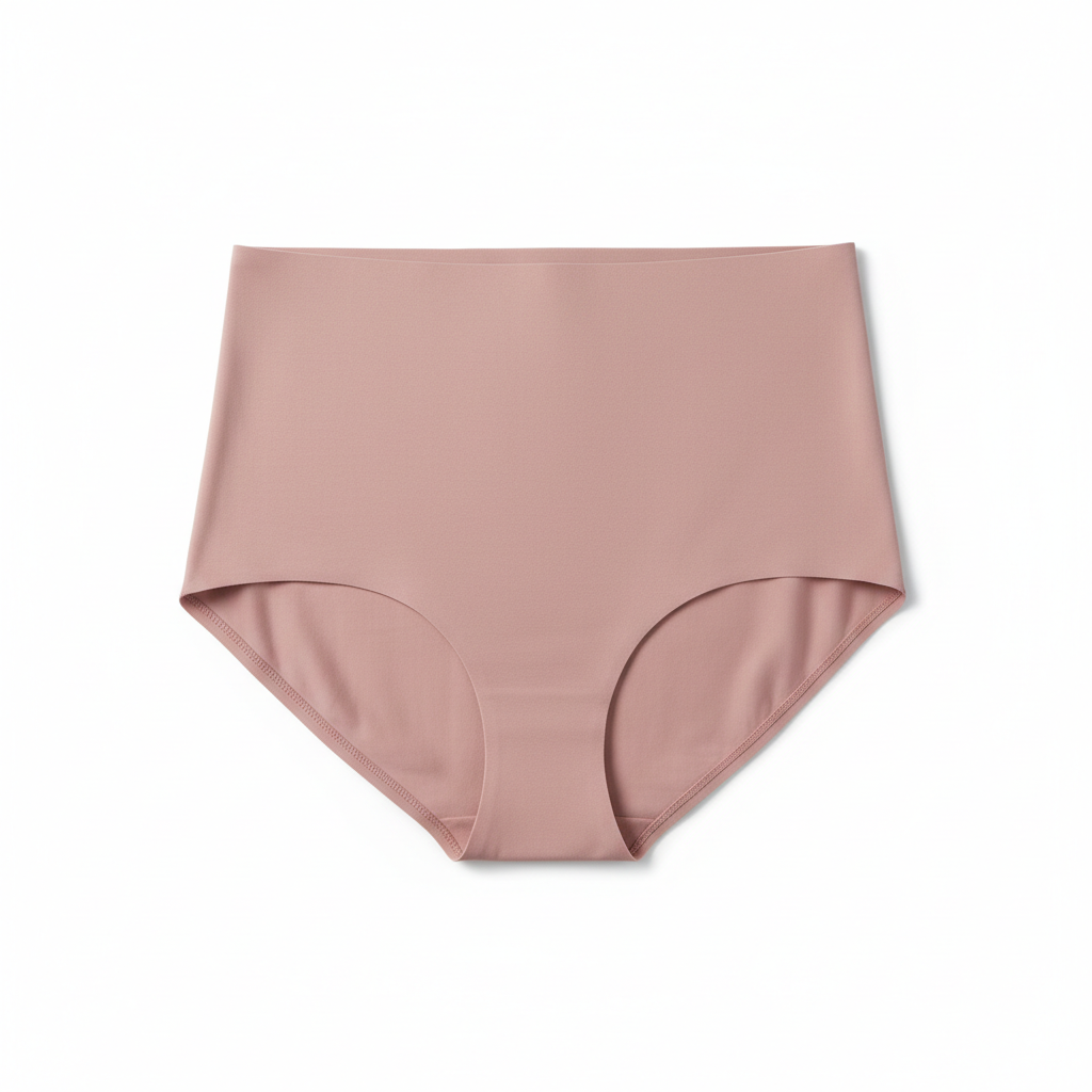 Women seamless high waist brief dusty rose