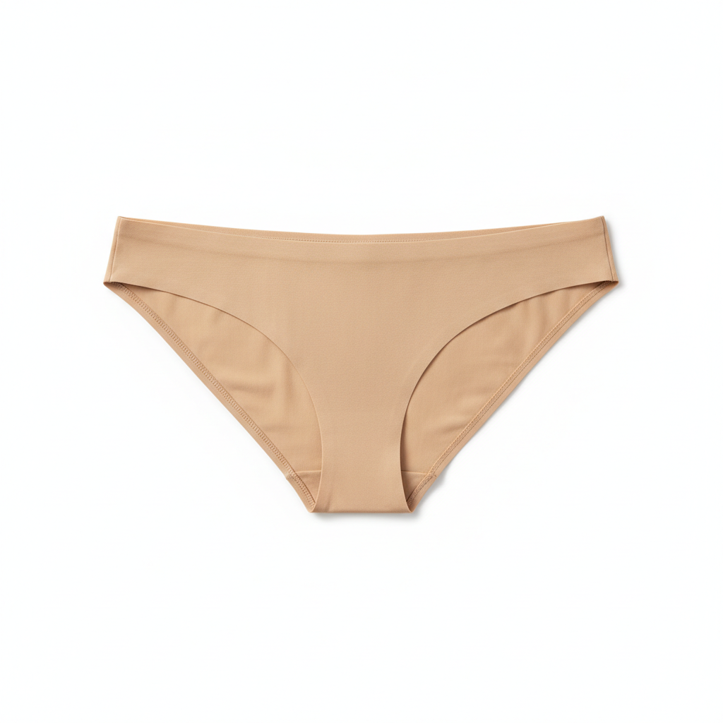 Women seamless bikini underwear nude beige