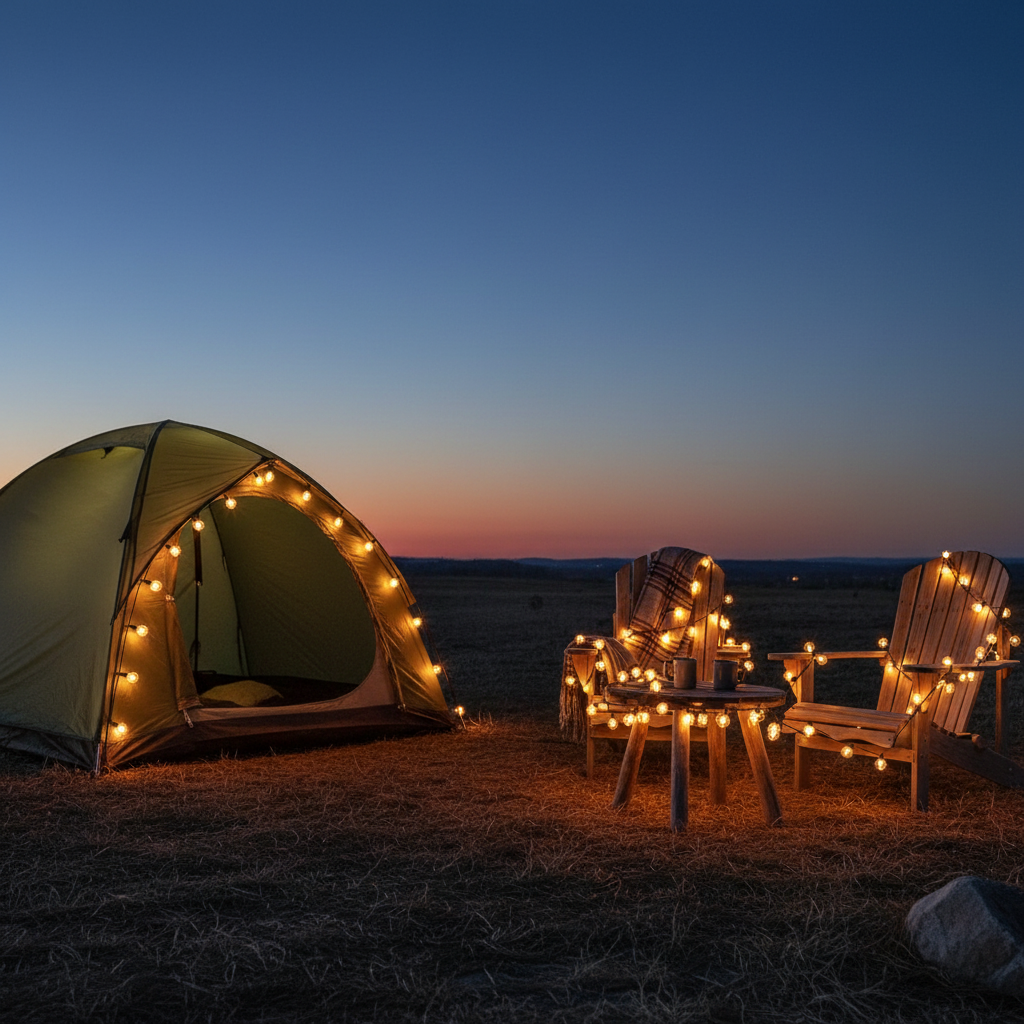 Rechargeable Camping String Lights