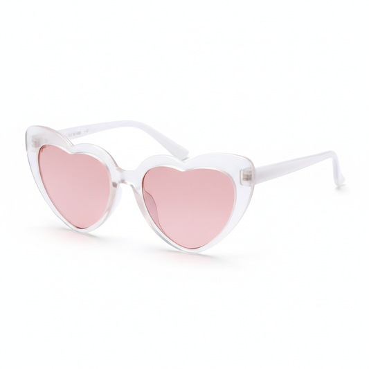 Women’s Heart-Shaped Fashion Sunglasses with UV400 Lenses
