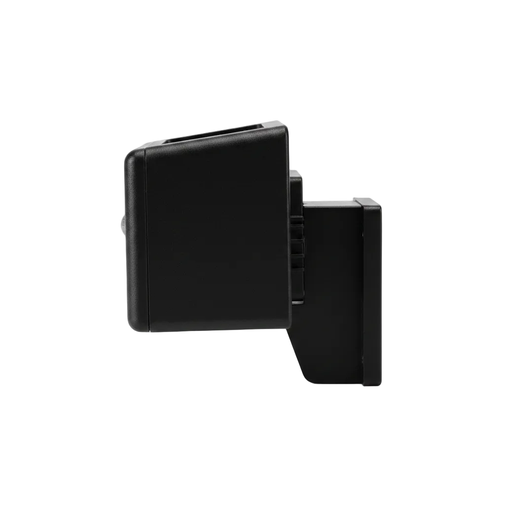 Side profile of Solar Fence Light showing slim housing and wall mount