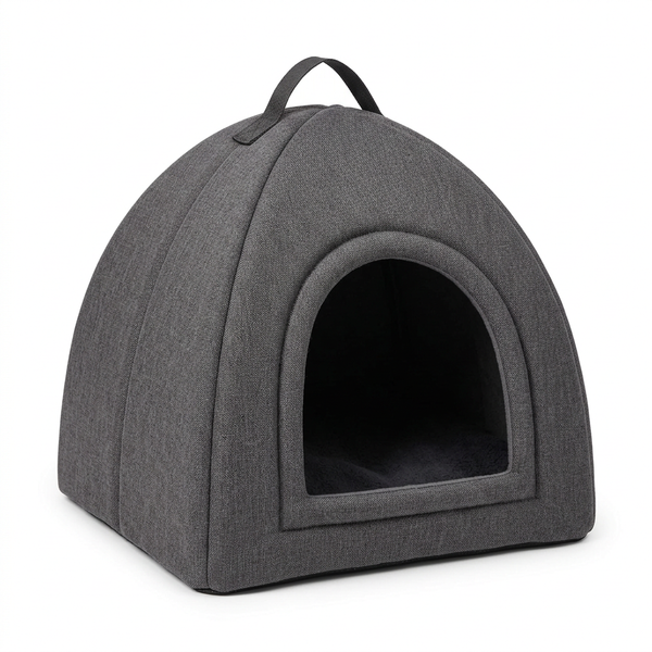 Covered Cat Cave Bed