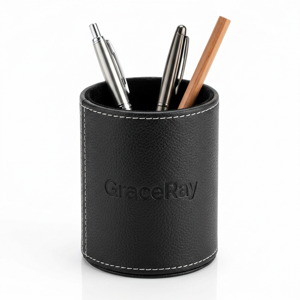 Custom Logo Desktop Pen Holder