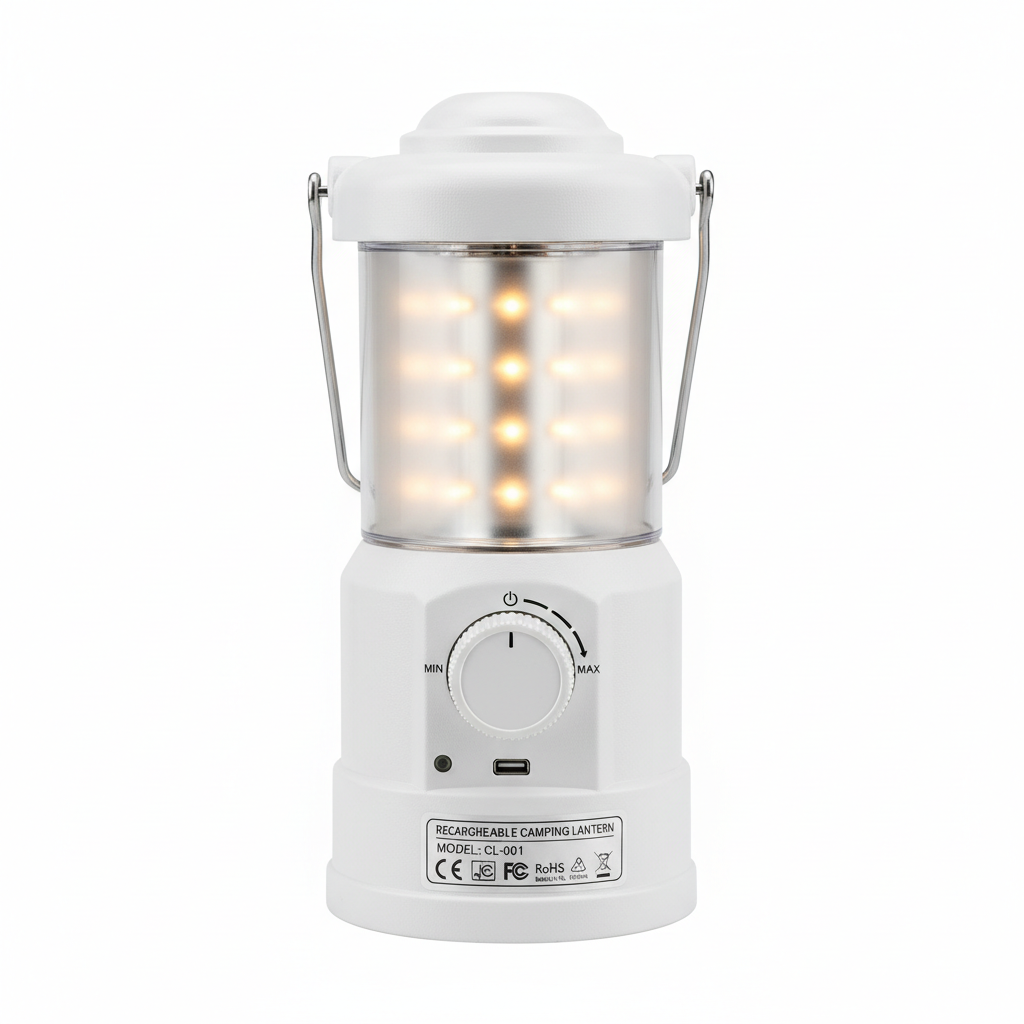 Rechargeable Camping Lantern with Dimmable LED