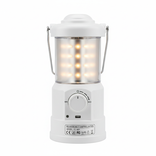 โคมไฟตั้งแคมป์ LED หรี่แสงได้แบบชาร์จไฟได้