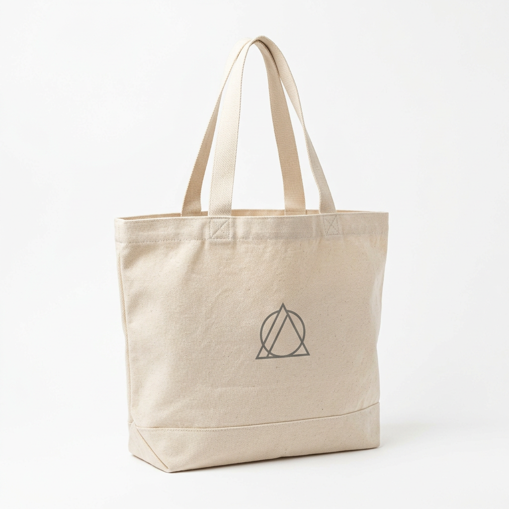 Custom logo cotton canvas tote bags for promotional events and corporate branding.