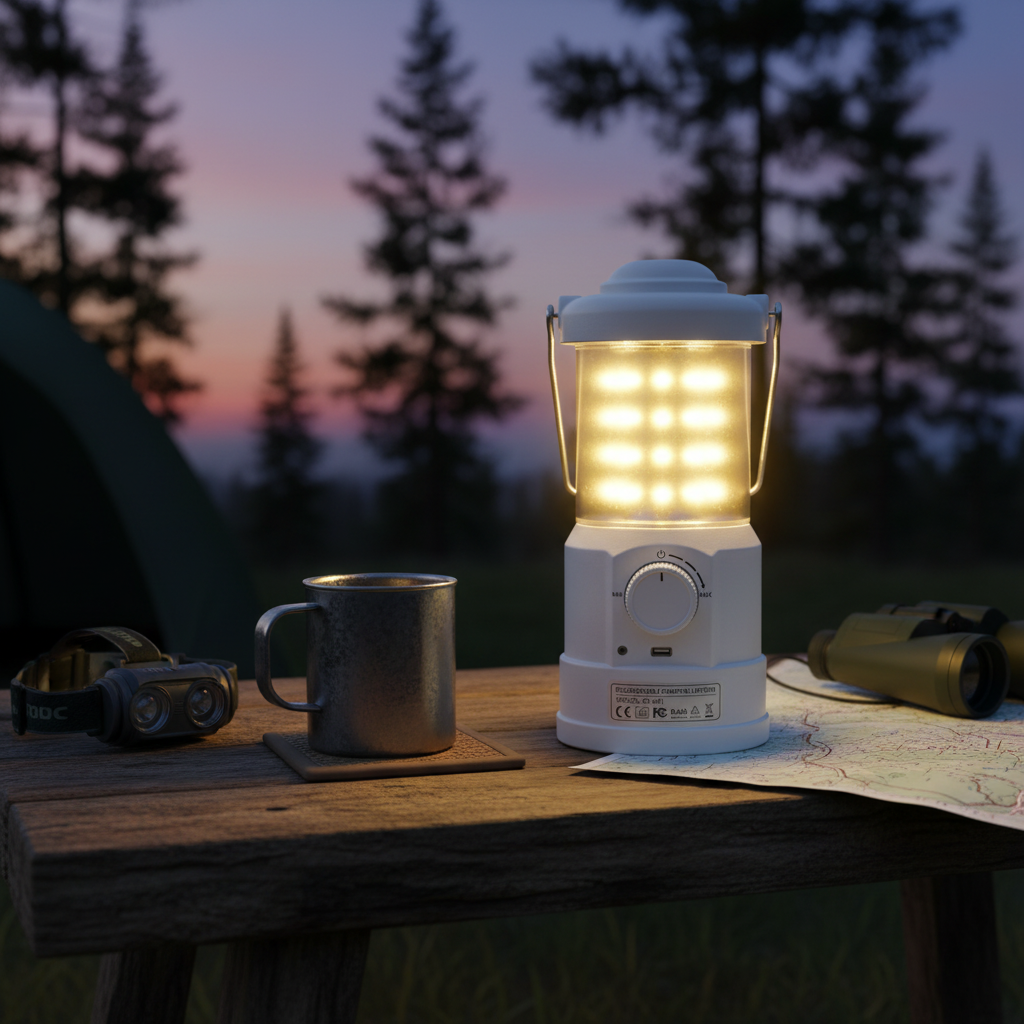 Rechargeable Camping Lantern with Dimmable LED