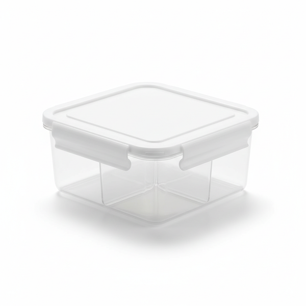 Portable Food Storage Container with Divided Compartments