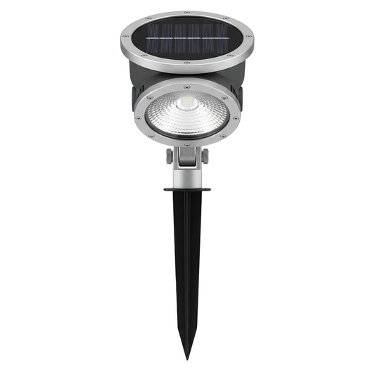 Solar Spot Light for Garden Landscape Lighting on pure white background