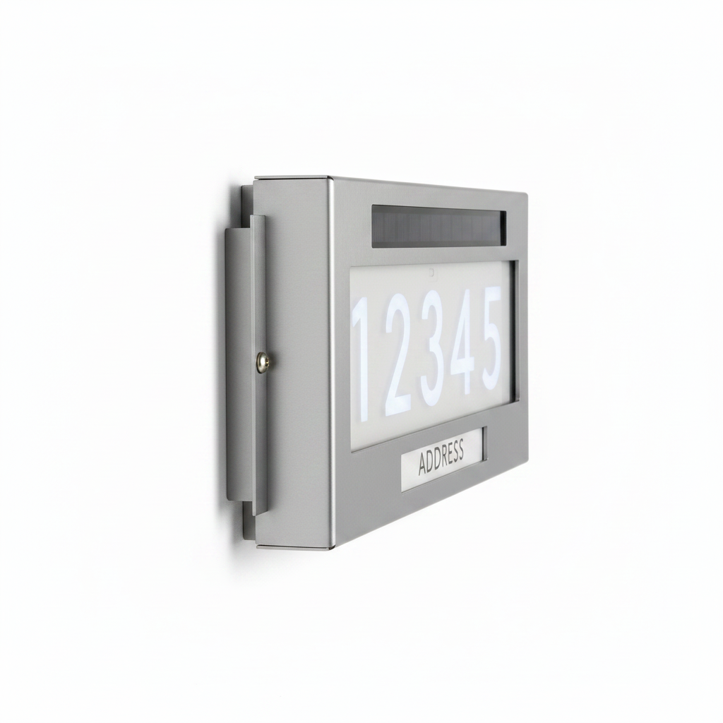 Solar Address Number Light for House Exterior